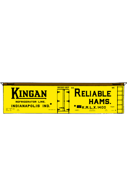 Kingan Ham Billboard Ice Reefer Black Indianapolis