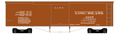Long Island Railroad 37 Ft Wood Boxcar White