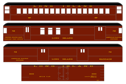 Long Island Railroad Head End, Reefer and Passenger Car Gold