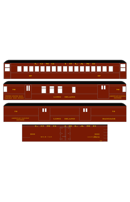 Long Island Railroad Head End, Reefer and Passenger Car Gold