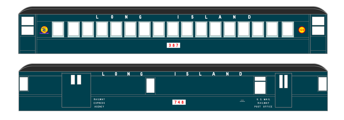 Long Island Railroad Passenger Car White
