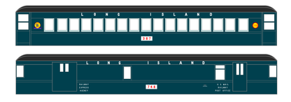 Long Island Railroad Passenger Car White