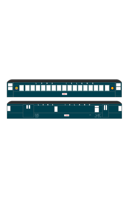 Long Island Railroad Passenger Car White