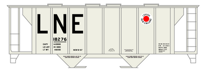 Lehigh and New England 70 Ton Cement Covered Hopper Black Big LNE