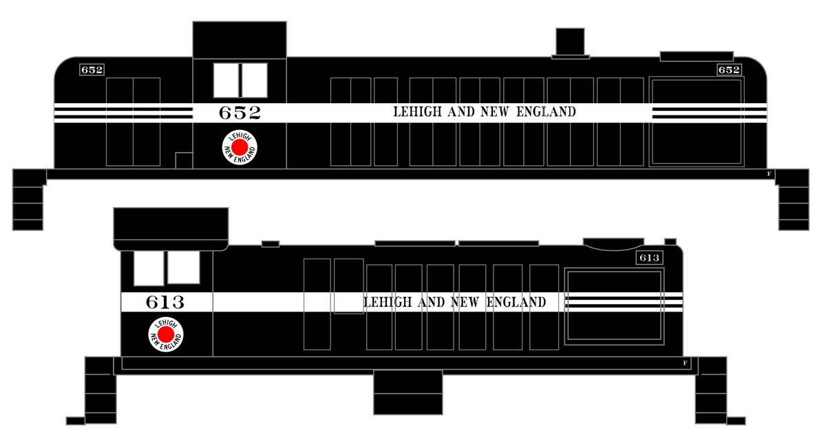 Lehigh and New England ALCO Hood Diesel White