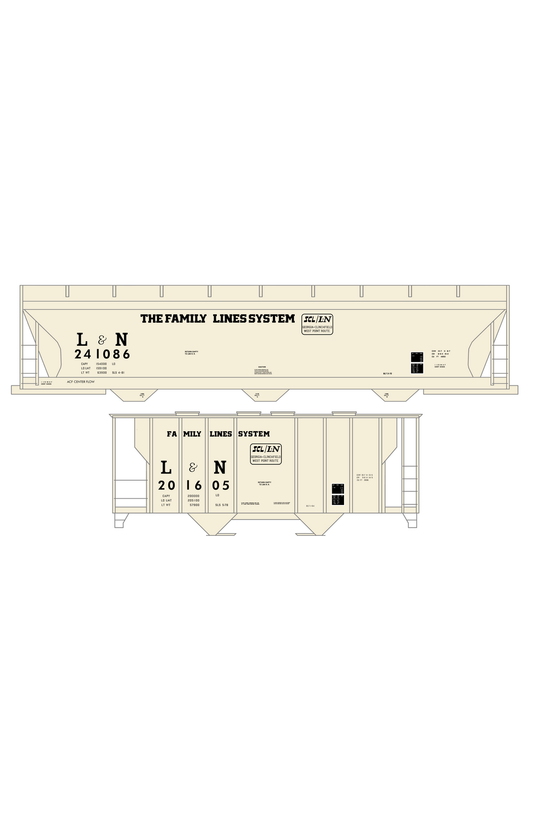 L&N Family Lines ACF Covered Hopper Black