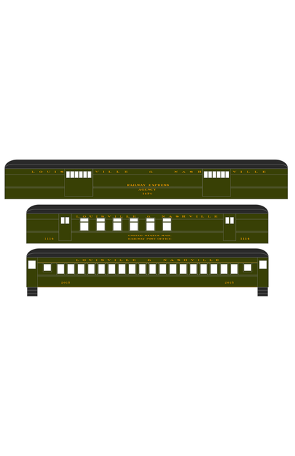 Louisville and Nashville Heavyweight Passenger Car Bronze Gold