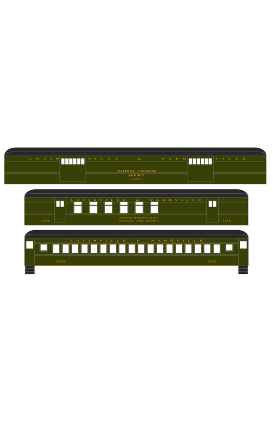 Louisville and Nashville Heavyweight Passenger Car Bronze Gold
