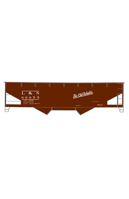 Louisville and Nashville Offset Twin Hopper White