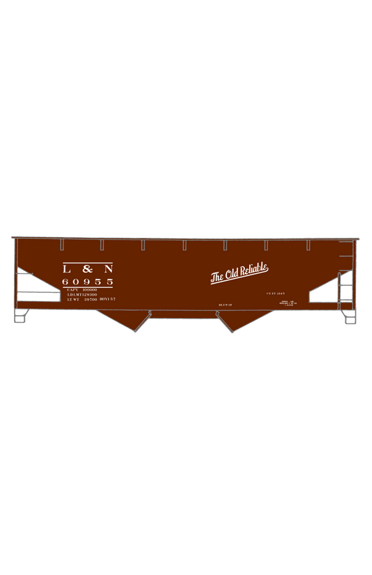 Louisville and Nashville Offset Twin Hopper White
