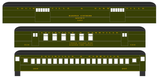Louisville and Nashville Heavyweight Passenger Cars Dulux Gold  - Decal