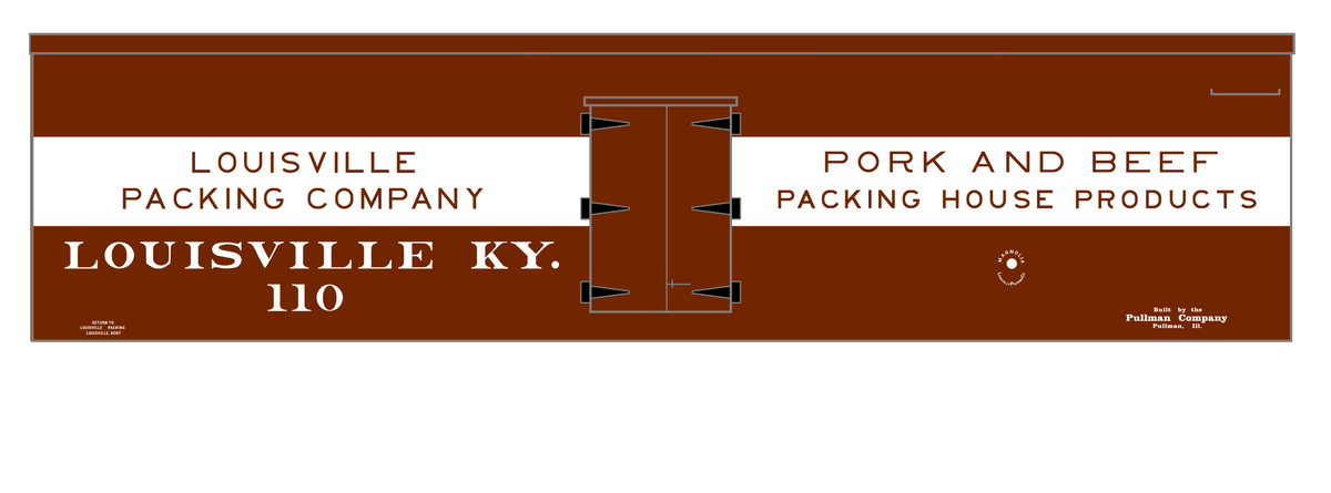 Louisville Packing Company Wood Ice Reefer White