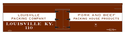 Louisville Packing Company Wood Ice Reefer White