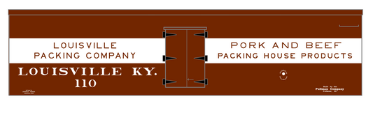 Louisville Packing Company Wood Ice Reefer White