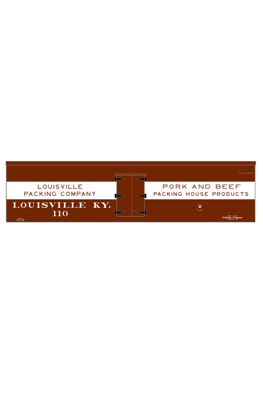 Louisville Packing Company Wood Ice Reefer White