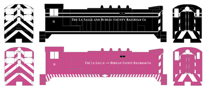LaSalle and Bureau County Diesel Switcher Locomotive White