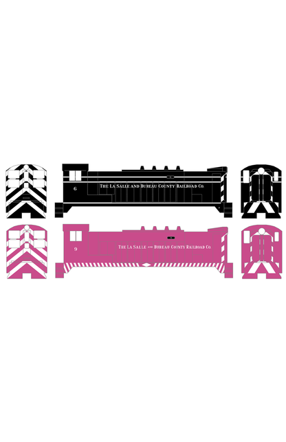 LaSalle and Bureau County Diesel Switcher Locomotive White