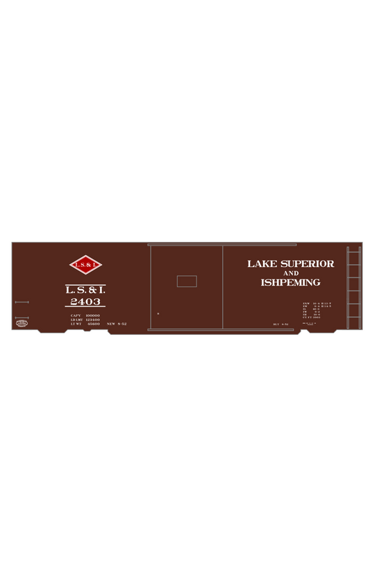 Lake Superior & Ishpeming 40 Ft Boxcar White and Red