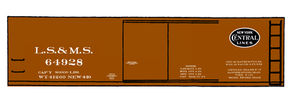 Lake Shore & Michigan Southern LS&MS Boxcar New York Central