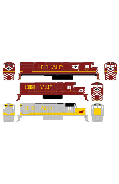 Lehigh Valley ALCO RS11 Century Diesel Locomotive Yellow