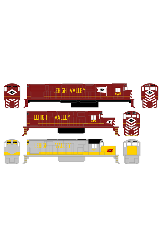 Lehigh Valley ALCO RS11 Century Diesel Locomotive Yellow