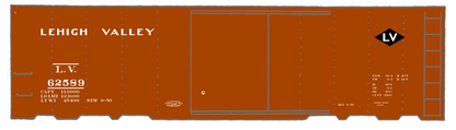 Lehigh Valley 40 Ft Boxcar White