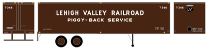 Lehigh Valley Piggyback Semi Trailer White