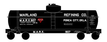 Marland Refining Co. Tank Car White Ponca City, Oklahoma