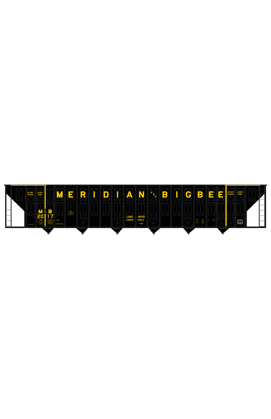 Meridian and Bigbee 7000 Cuft Woodchip Hopper Yellow