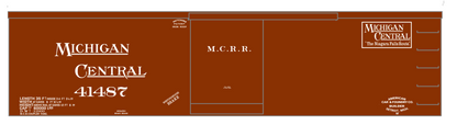 Michigan Central 34 Ft Boxcar White
