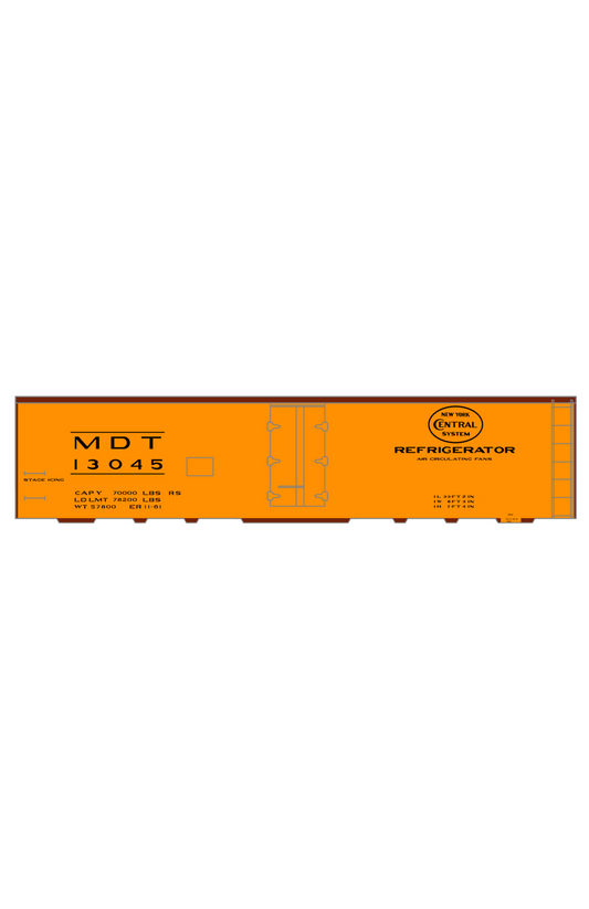 Merchants Despatch MDT NYC Steel Ice Reefer Black Gothic Lettering