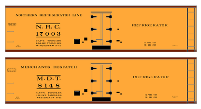 MDT NRC Merchants Despatch Northern Refrigerator 1940s Era Reefer Black