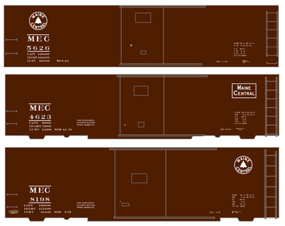 Maine Central 40 Ft Boxcar White