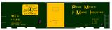 Maine Central 40 Ft Steel Boxcar Yellow Prime Mover - Decal