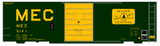 Maine Central 40 Ft Steel Boxcar Yellow Filled Yellow - Decal