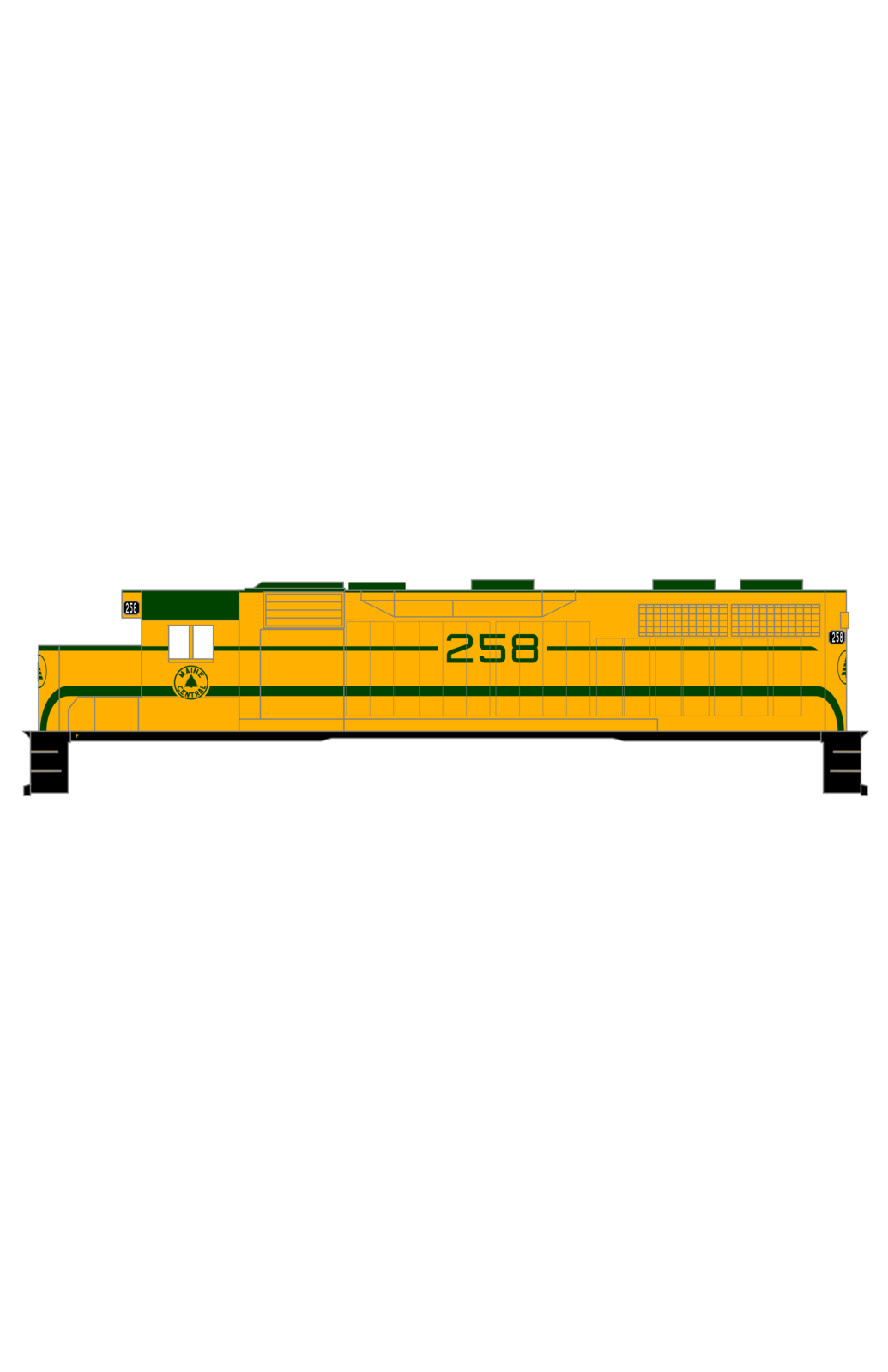 Maine Central Hood Diesel Green