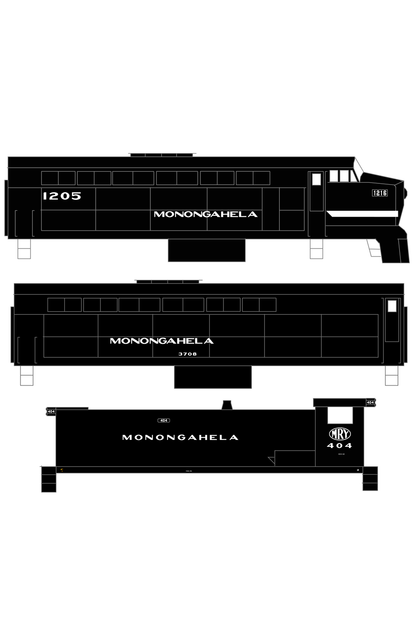 Monongahela Railway Baldwin Diesel White S12 Shark