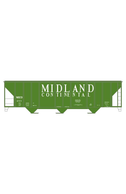 Midland Continental Railway PS Covered Hopper White