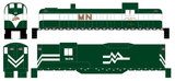 Michigan Northern Diesel Locomotive White and Gold