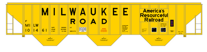 Milwaukee Road 4750 Cu Ft Covered Hopper Black