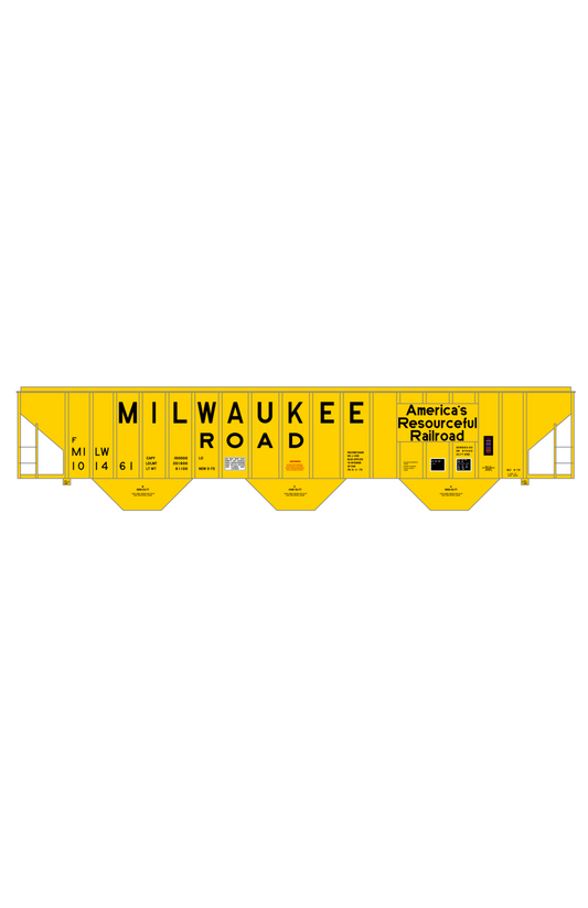 Milwaukee Road 4750 Cu Ft Covered Hopper Black