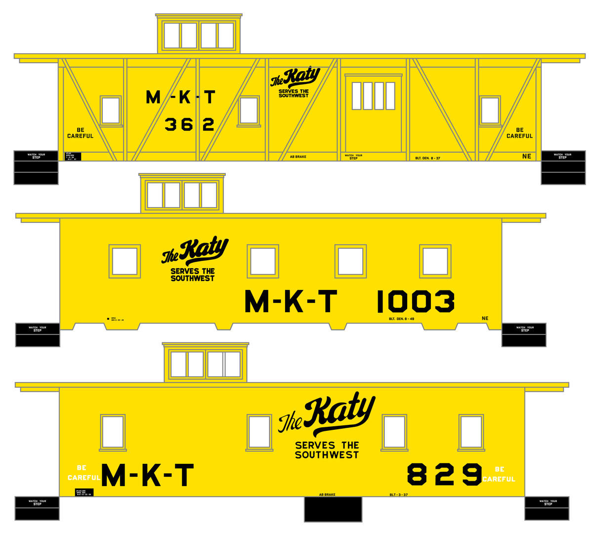 Missouri Kansas Texas Caboose Black