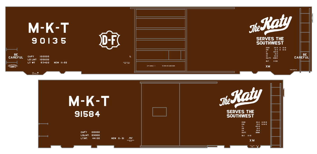 Missouri Kansas Texas 40 Ft Boxcar White