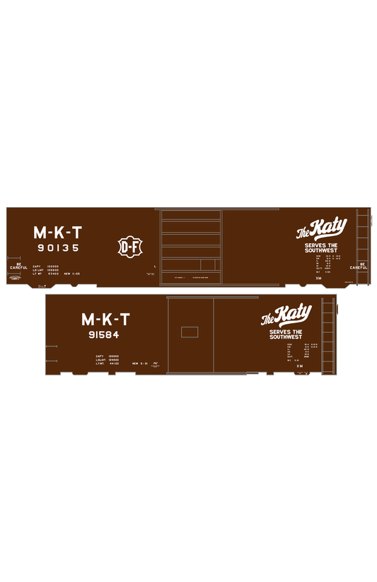 Missouri Kansas Texas 40 Ft Boxcar White