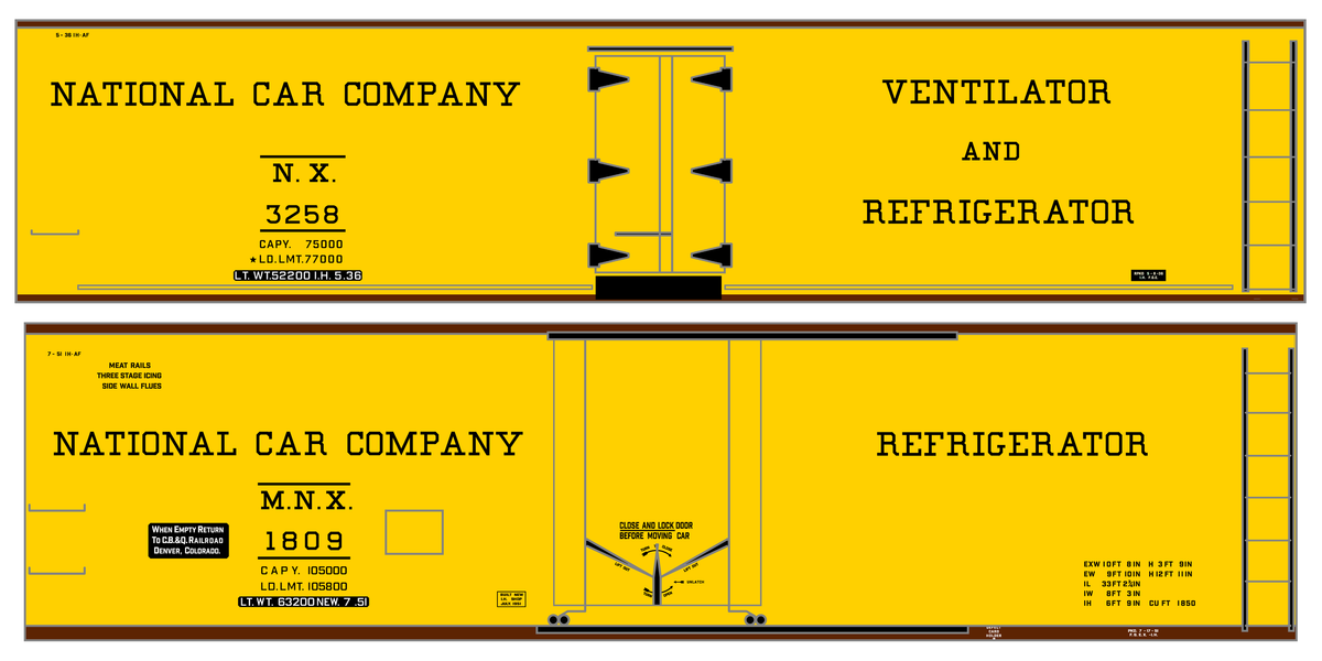 National Car Company Ice Reefer Black