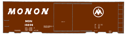 Monon 40 Ft Boxcar White Round M Herald