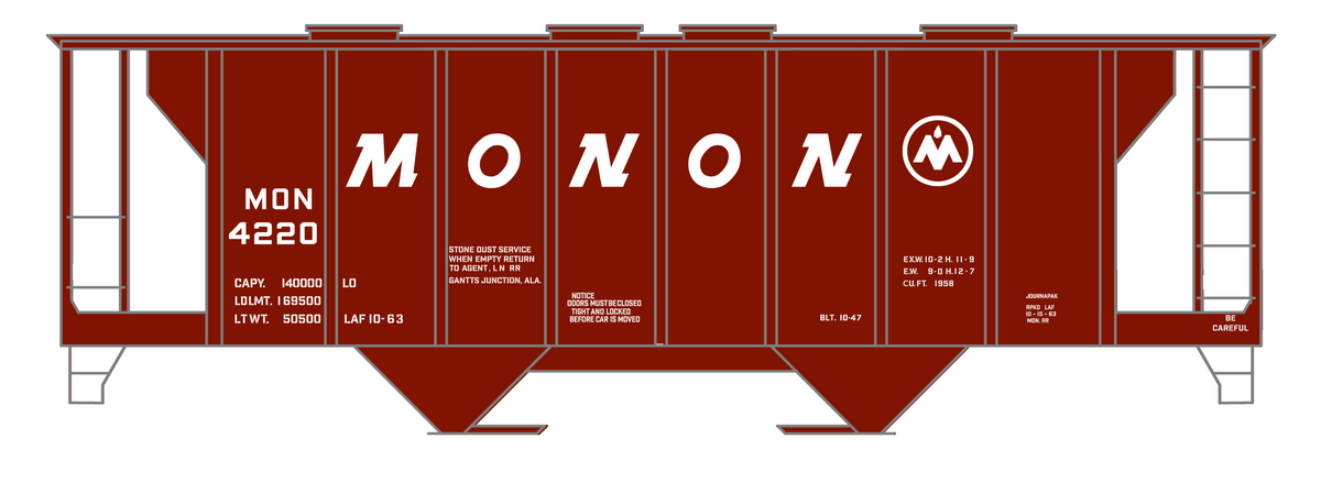 Monon Covered Hopper White