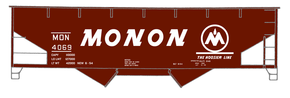 Monon Offset Twin Hopper White