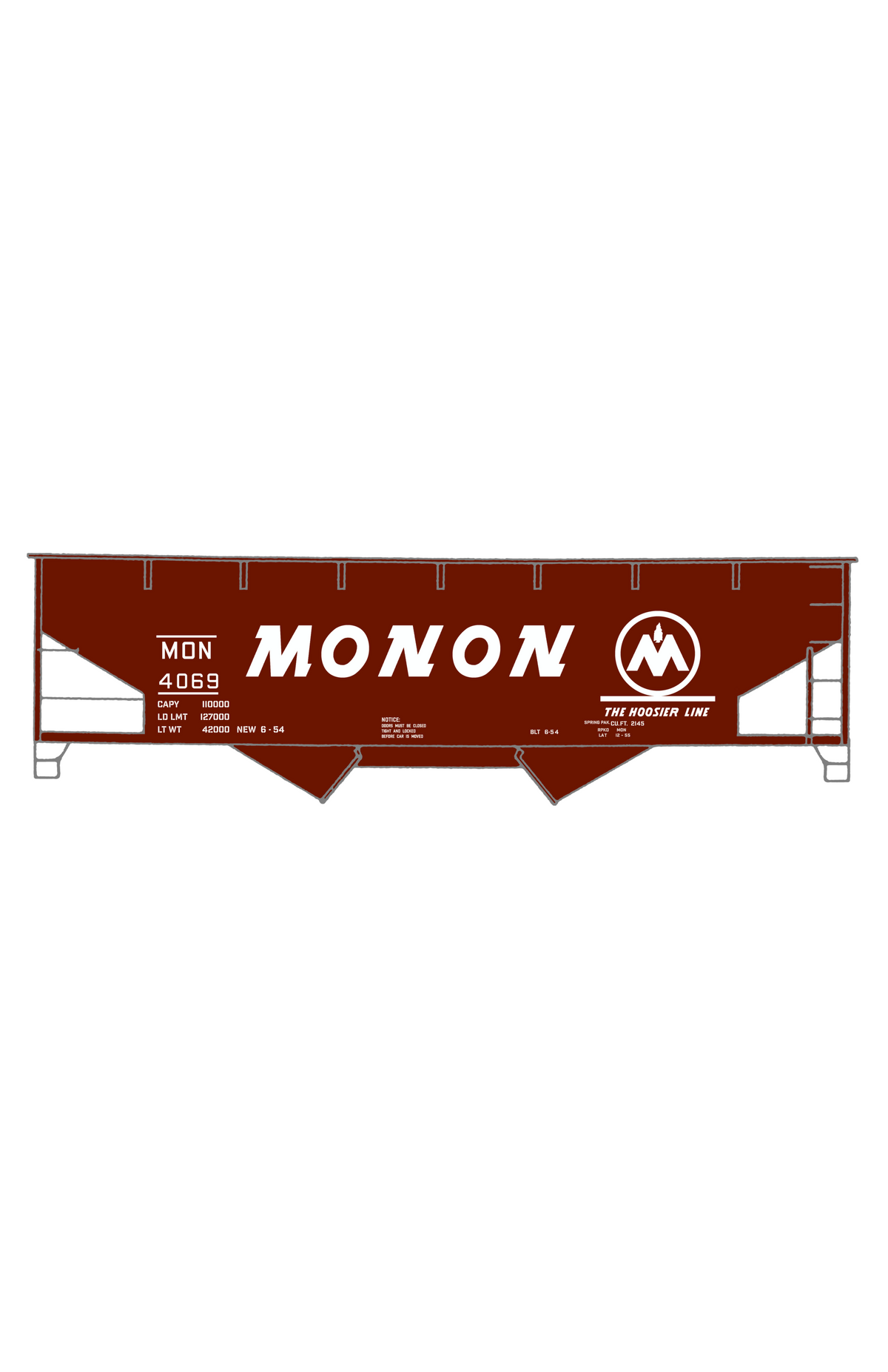 Monon Offset Twin Hopper White