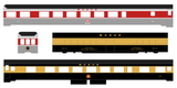 Monon Passenger Cars Gold White Red